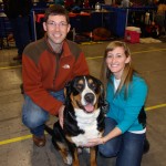 Oscar The Grouch Swissy Meets Brenda&Brian at the National Dog Show