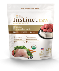 Nature's Way Instinct Raw Organic Chicken Formula Dog Food